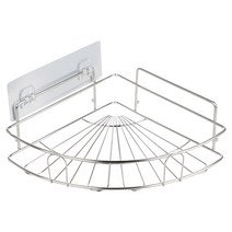 생활공식 2단 코너형 스텐 욕실선반, 실버, 1개