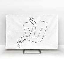 마켓에이 하이퀄리티 스타일 TV 더스트 커버, TYPE4