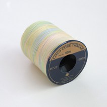 코튼빌 코아사 레인보우 미싱 재봉실 45수 2합 1700m, R206, 1개