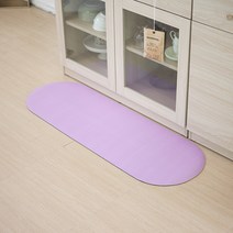 하루의공간 소프트 규조토 발매트, 라이트 퍼플