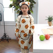 레인보우슈에뜨 아동용 방수 앞치마 + 두건 + 스토퍼 2p + 토시 세트