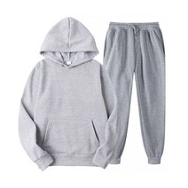 마켓에이 컬러 풀오버 후드티 + 팬츠 세트