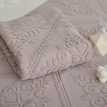 이니띠움 페르시안 호텔식 타올 발매트 2종 세트, 로즈핑크