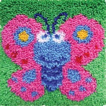 예끼유엘스타일 스킬자수 쪼꼬미 방석 DIY 패키지 30 x 30 cm, C5버터플라이