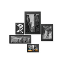 데코 인테리어 모던시티 액자 벽장식 스티커 5종 세트, 뉴욕 + 블랙