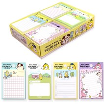 포포팬시 룰루랄라 떡메모지 4종 x 100p, 혼합색상, 5세트