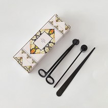 금장 캔들 관리 3종 세트 03, 검정, 1세트