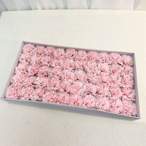 이플린 비누꽃 카네이션 만들기 꽃만 50p, 연핑크