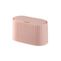 스테디얼 모던 타원형 미니 휴지통, 핑크, 1개