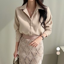 쿨쿠 여성용 데일리 피치 카라 셔츠
