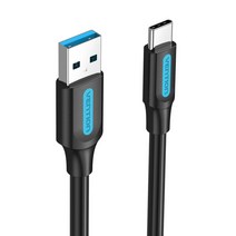 벤션 투톤 USB3.1 Gen1 C타입 USB3.0 고속충전케이블, 0.25m, 혼합색상