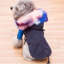 모코 야상스타일 겨울 강아지 점퍼, 네이비