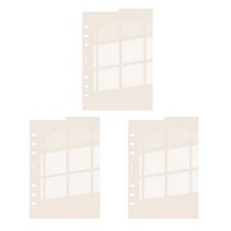 플레픽 A5 6공 양면 인덱스 패드 다이어리 리필 속지 섀도우 3p, 30매
