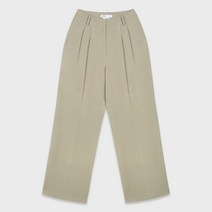 미쏘 여성용 미쏘 10부 투턱 와이드 슬랙스