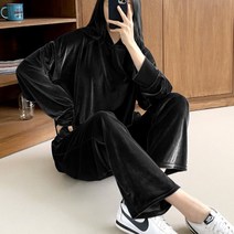 보리맘 벨루아 임부 후드 트레이닝복 세트 R137