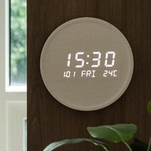 플라이토 문클락 인테리어 LED 벽시계 시즌2, 크림