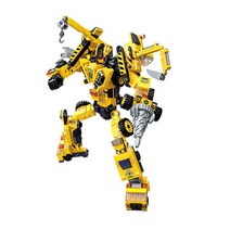 보아미 블럭 6in1 합체로봇 레고호환블럭 BAG1417, 혼합색상