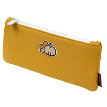 포포팬시 햄치 패치 펜 파우치, 옐로우, 1개