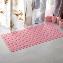 버블미끄럼방지 욕실매트 M 40 x 70 cm, 핑크, 1개
