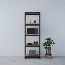 스피드랙 조립식 철제 앵글 선반 5단, 블랙
