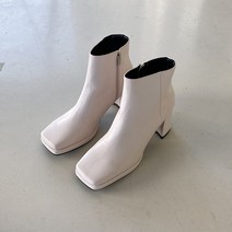 모이 스퀘어 가보시 앵클부츠 8cm