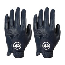 44 남성용 프리미엄 올양피 컬러 왼손 골프장갑 2p, 다크블루