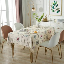 마켓에이 몽샤드 빈티지 스타일 식탁보, TYPE02, 140 x 180 cm
