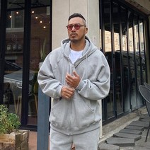 파이브라지 빅사이즈 양기모 오버핏 나그랑 후드집업