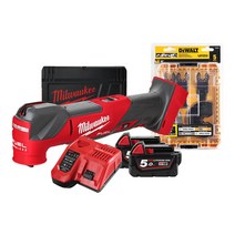 밀워키 18V FUEL 멀티 커터 세트 M18 FMT-502X + 디월트 멀티커터 만능컷터날 세트 DWA4216, 1세트