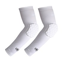 올리보 농구 슬레이브 벌집 팔꿈치보호대 SVA화이트 M, 2개