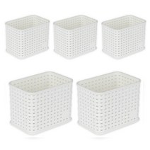 마이스타일 직T 바스켓 2호, 화이트, 5개