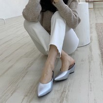어바웃슈 여성용 루시드 웨지힐 뮬