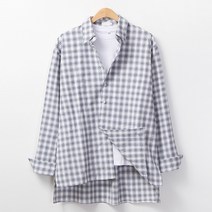 레이먼 남성용 말버 잔체크 오버핏 셔츠