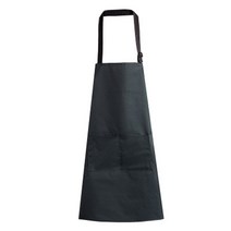 심플 무지 데일리 작업복 주방 앞치마, 블랙, 1개
