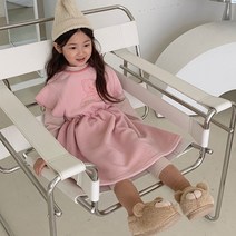 느엘 여아용 베어 날개 원피스