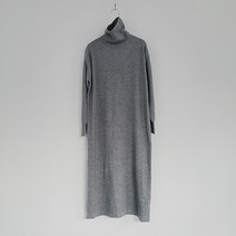 어반프랑 여성용 비노쉬 터틀 캐시미어 루즈핏 니트 롱 원피스