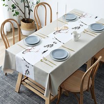 알럽홈 전통패턴 방수패브릭 식탁보, Type13, 140 x 200 cm