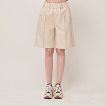 더센토르 여성용 LESLEY HALF LETHER PANTS TC21AWPT04IV