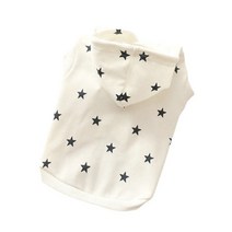 온메이커 반려동물 스타 후드 티셔츠, 화이트