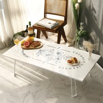 스토리퍼니쳐 9파이 하이그로시 액자 테이블 1200 x 600 cm, 엔티크 화이트