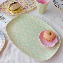 라이스 디자인 쟁반, 연두플라워