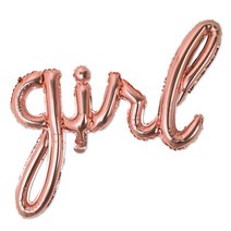 girl 호일 풍선, 로즈골드, 1개