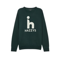 헤지스 남성용 로고배색 면혼방 맨투맨 HZTS3D381