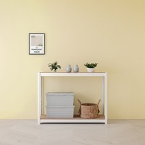 홈던트 하우스 철제 스탠드선반 2단 1200 x 300 x 900 mm, 화이트
