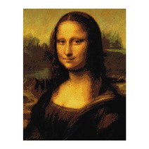 아이러브페인팅 DIY 보석십자수 명화 시리즈 40 x 50 cm, 레오나르도다빈치-모나리자, 1개