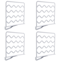퀸즈네스트 옷장 물결 칸막이, 화이트, 4개