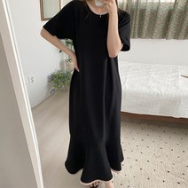보리맘 티티 배색 데일리 롱 임산부 원피스 a632
