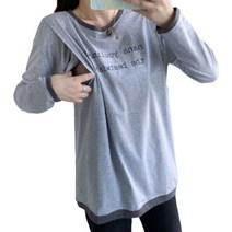리온 여성용 레터링 임산부 수유티 JJ947