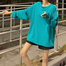 루나글램 임산부 상의 솔리드 컬러 티셔츠