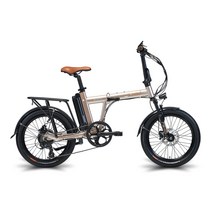 이알톤 2022 니모 FD 플러스 2 파스 + 스로틀 겸용 전기자전거 일반셀, 라이트샌드베이지, 알루미늄